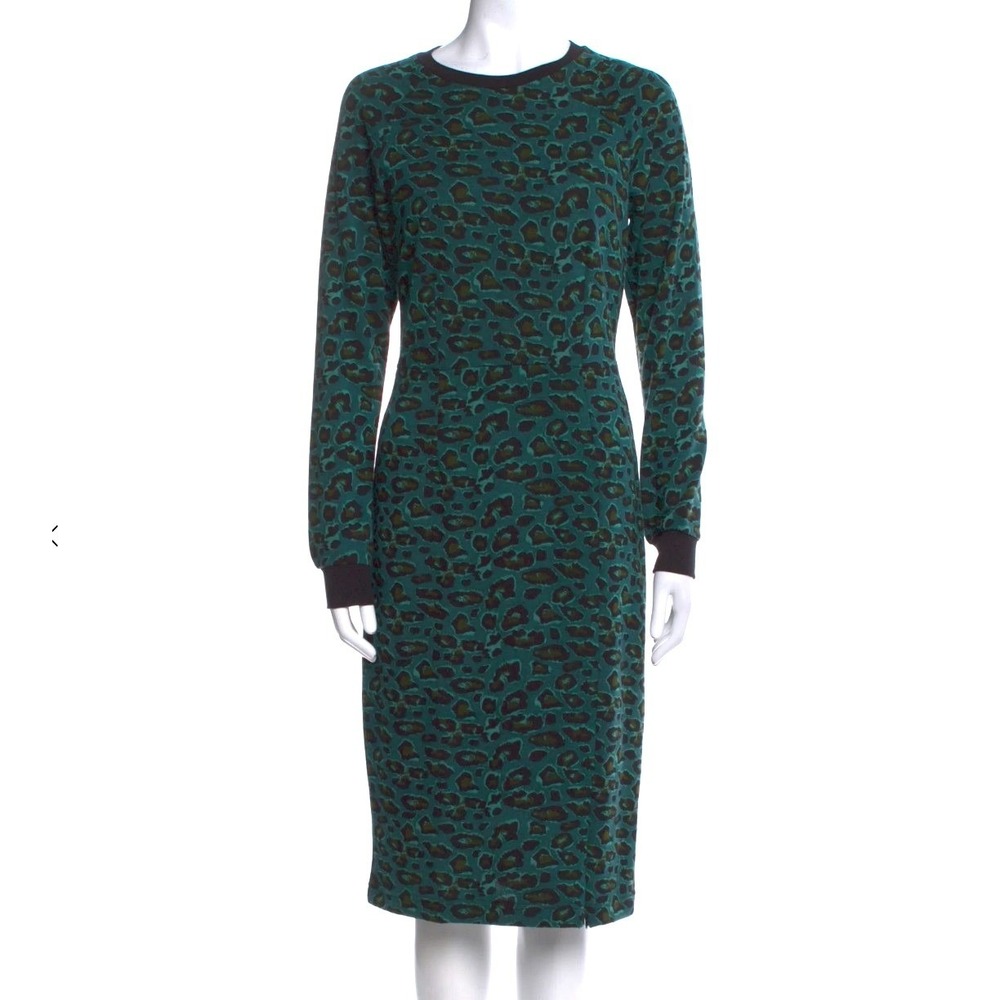 Baum und Pferdgarten Ethena Dress NWT Size M‎ Teal Navy Leopard Print